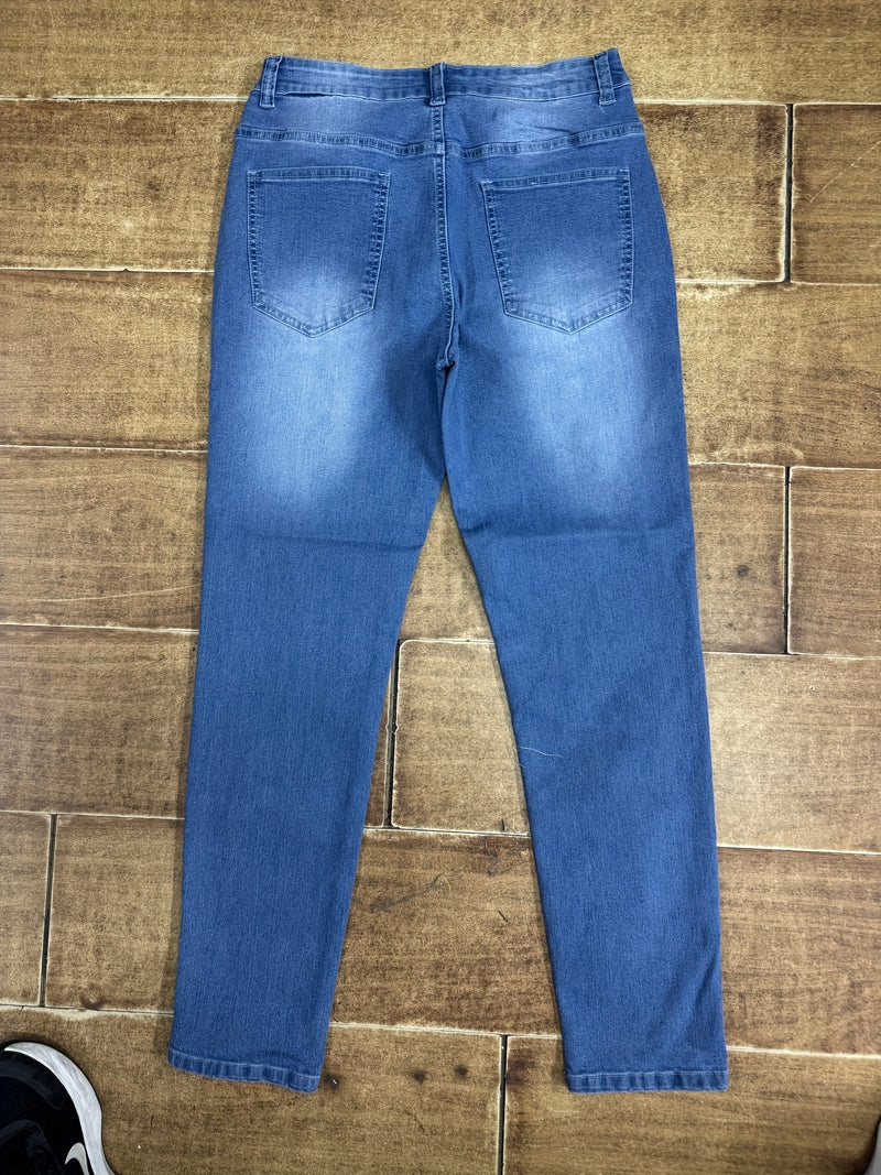 Men's Casual Slim Fit Stretch Denim Pants.