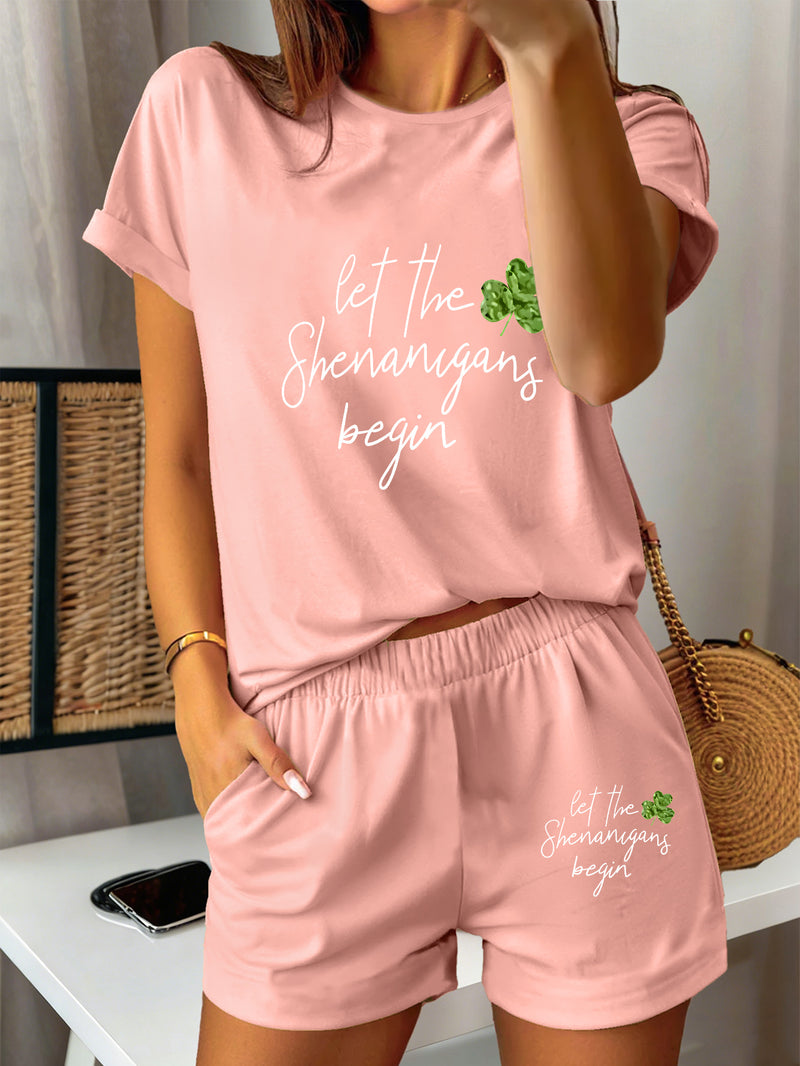 2pcs Women's Y2K Sportswear Suit - Shorts.