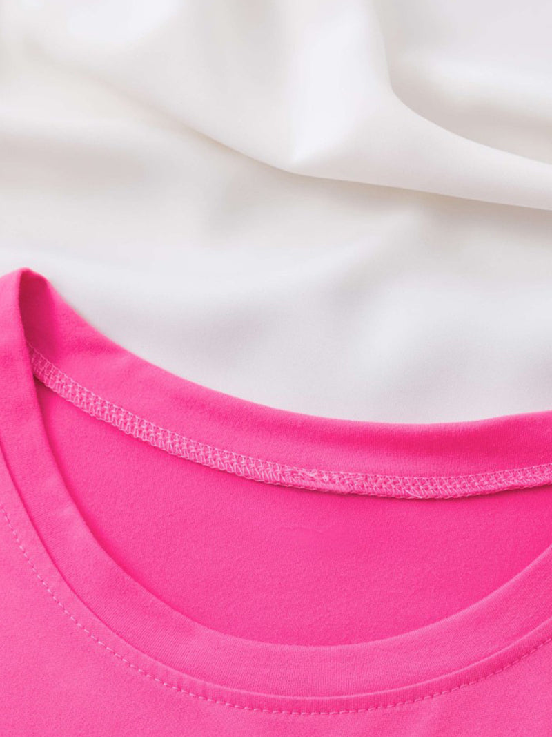Women's T-shirt with a Printed Silhouette of a Woman.