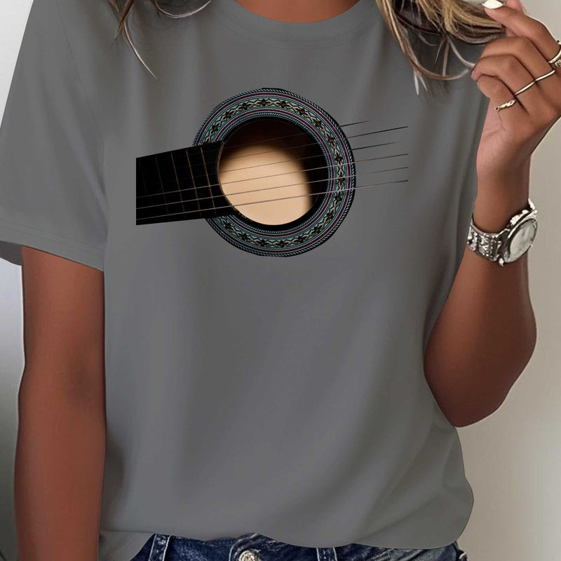 Women's Printed T-shirt Comfortable and Versatile Casual Short Sleeves.