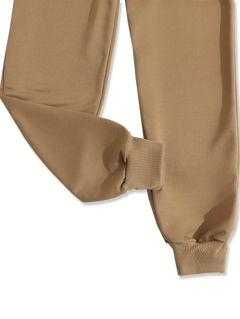 Women's Two-Piece Outfit Featuring Pants with a Letter Print.