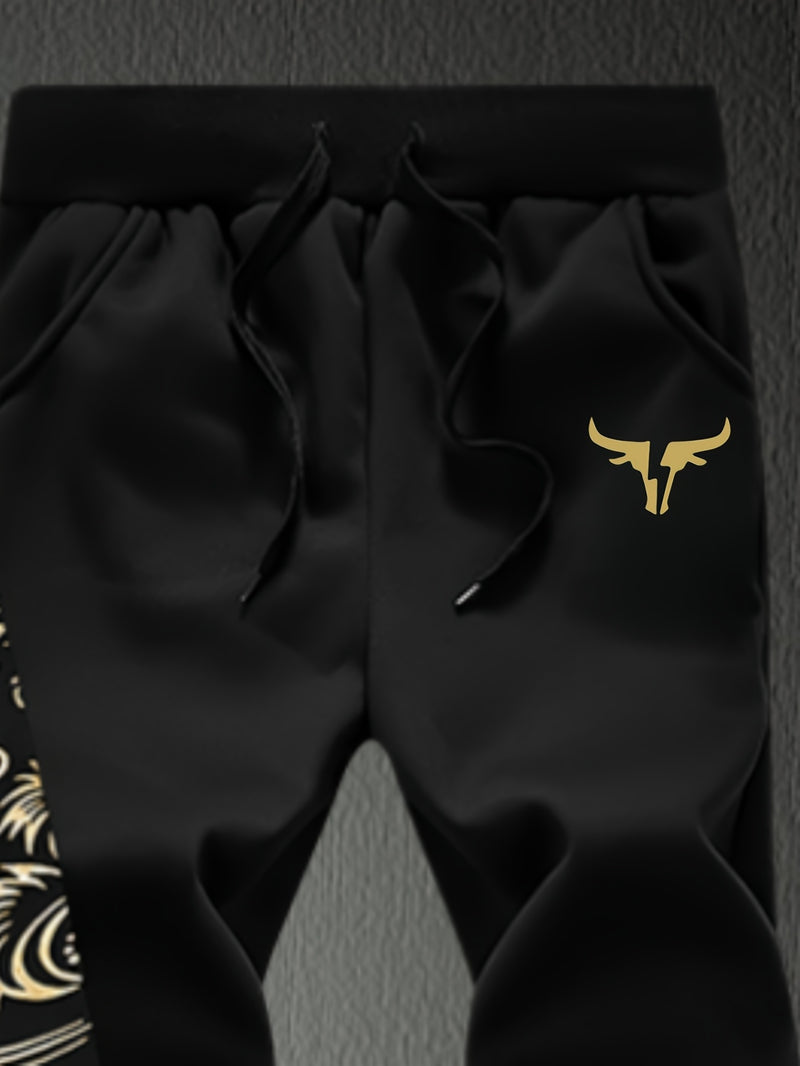 Men's Casual Sportswear Set: Two-Piece Suit.