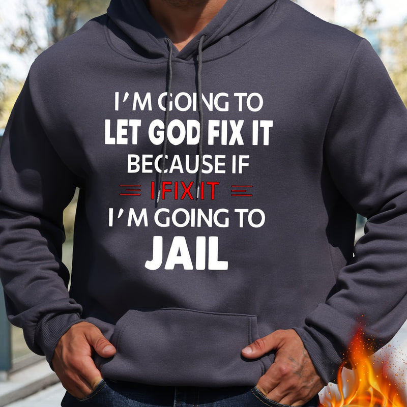 Men's Casual Polyester Hoodie.