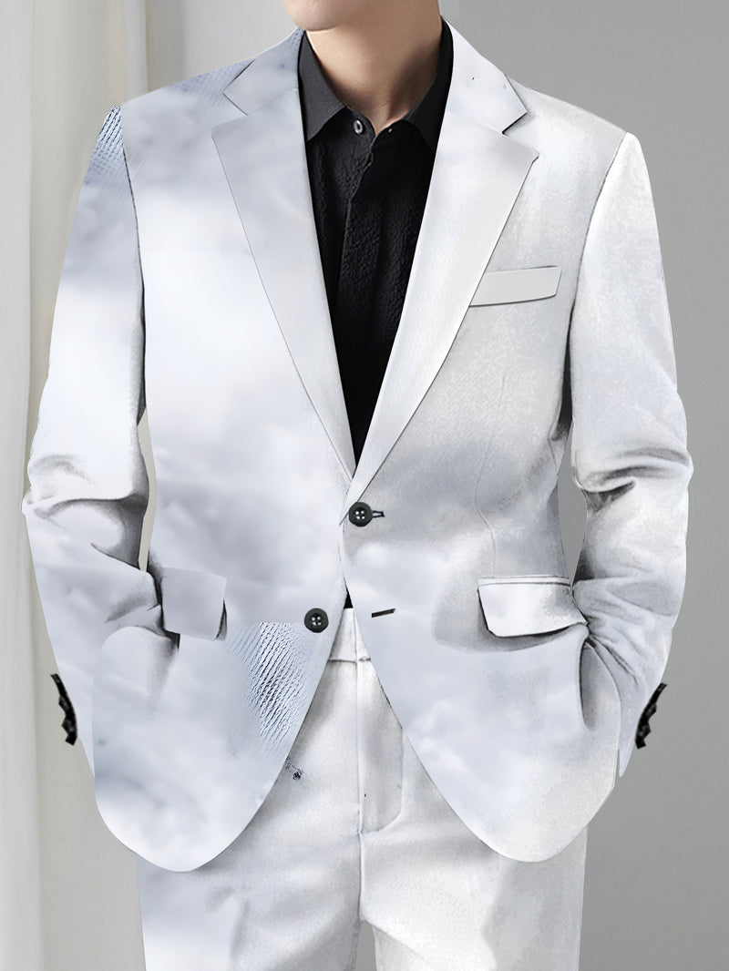 Men'S Suit Set Featuring a Blazer And Trousers.