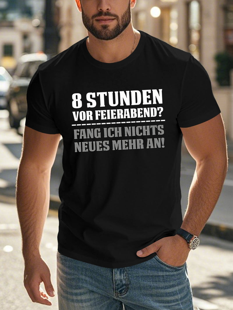 Men’s German Fun Proverbs Crinkle Plus Size T-Shirt.