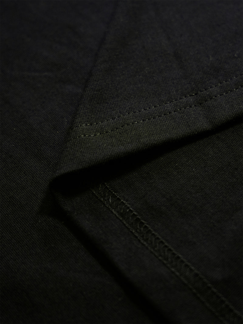 Men’s Cotton Gothic T-Shirt with Skull & Bones Print.