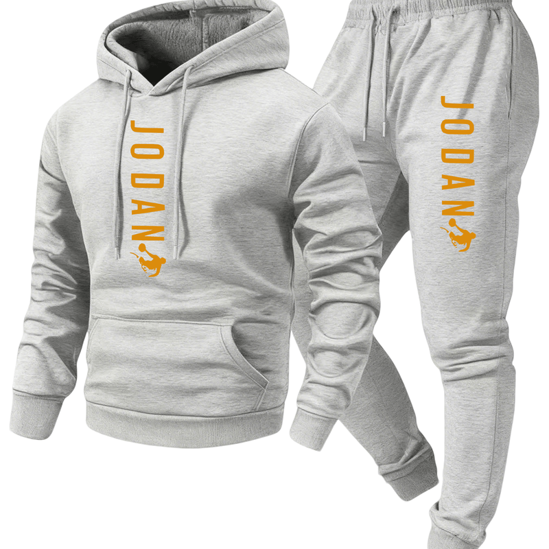 Autumn/Winter Men's -Lined Thick Hooded Sweatshirt and Jogger.