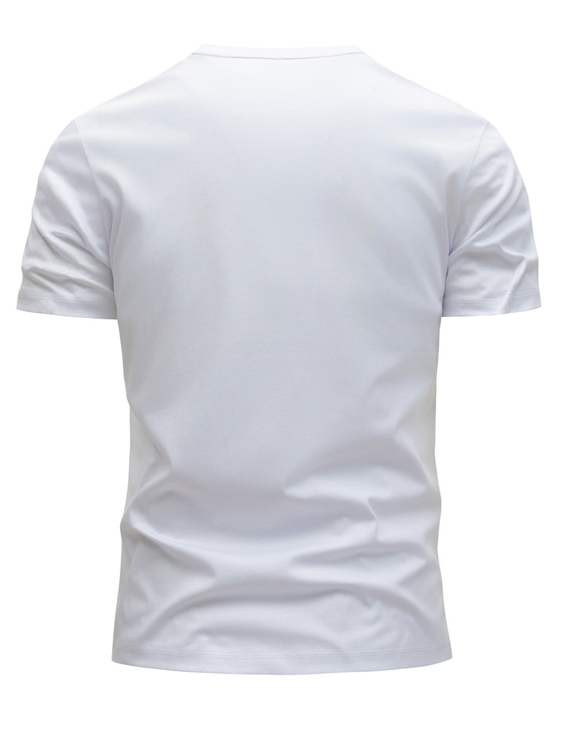 3pcs Men's Cotton T-Shirts - Slim Fit Short Sleeve Crew Neck Summer Tees.