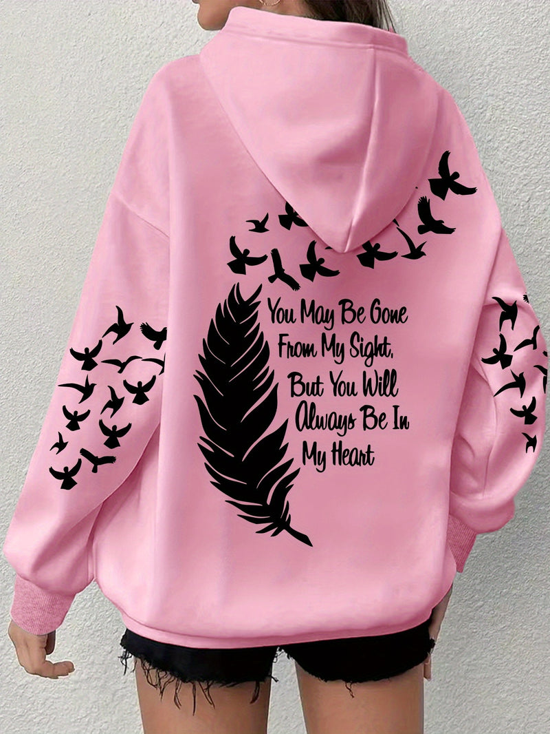 Women's Comfortable Graphic Hoodie.