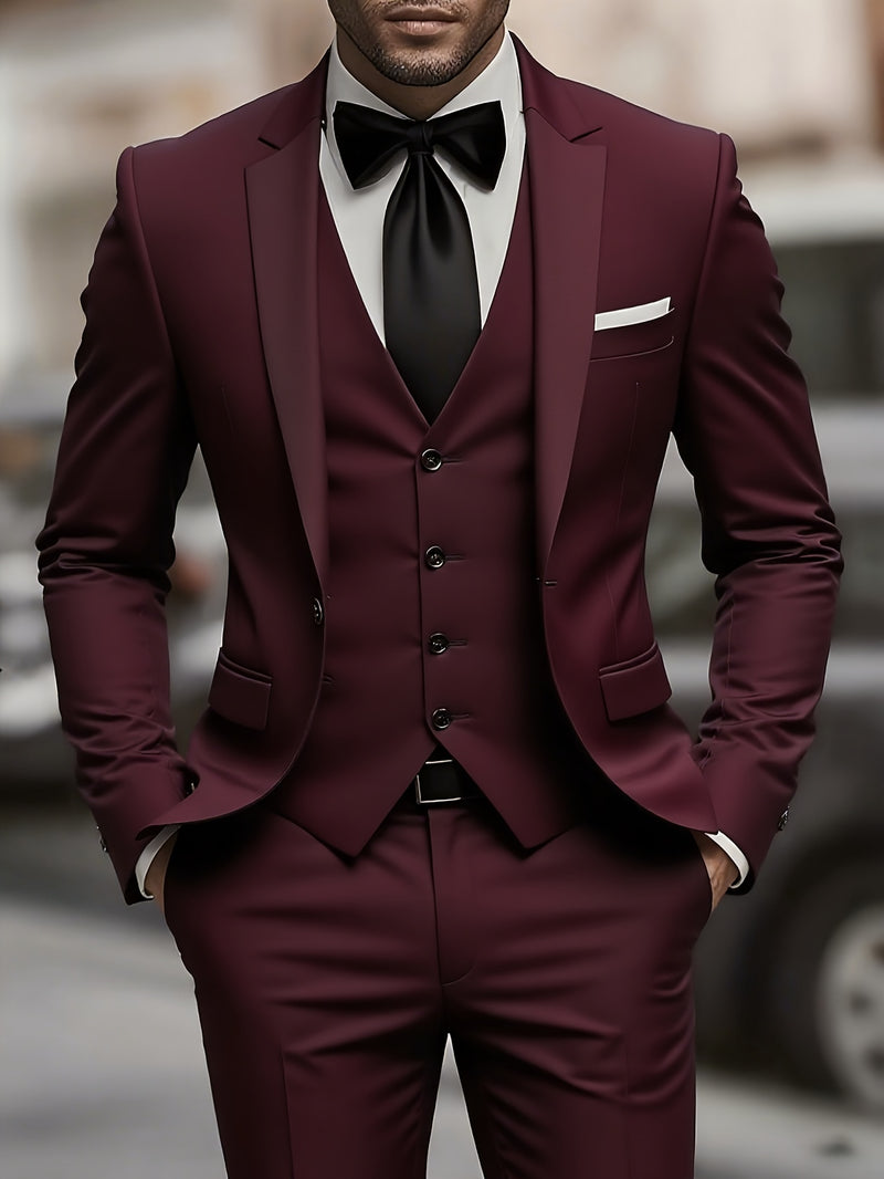 Stylish 3pcs Men's Suit.