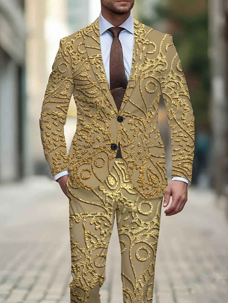 Men'S Standard Size Suit Set Featuring Classic for Banquets.