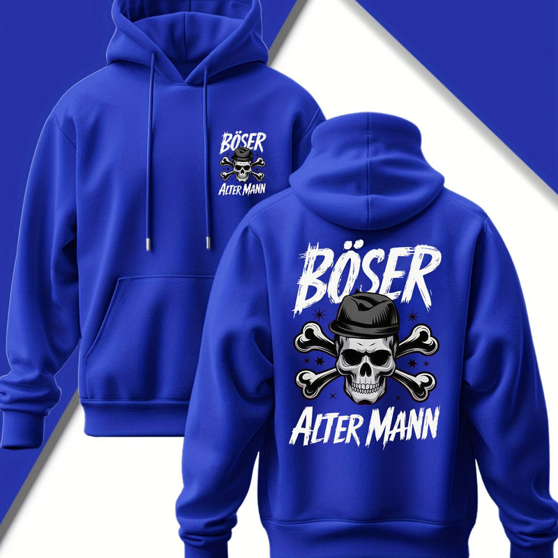 Men's Edgy Gothic Hooded Sweatshirt.