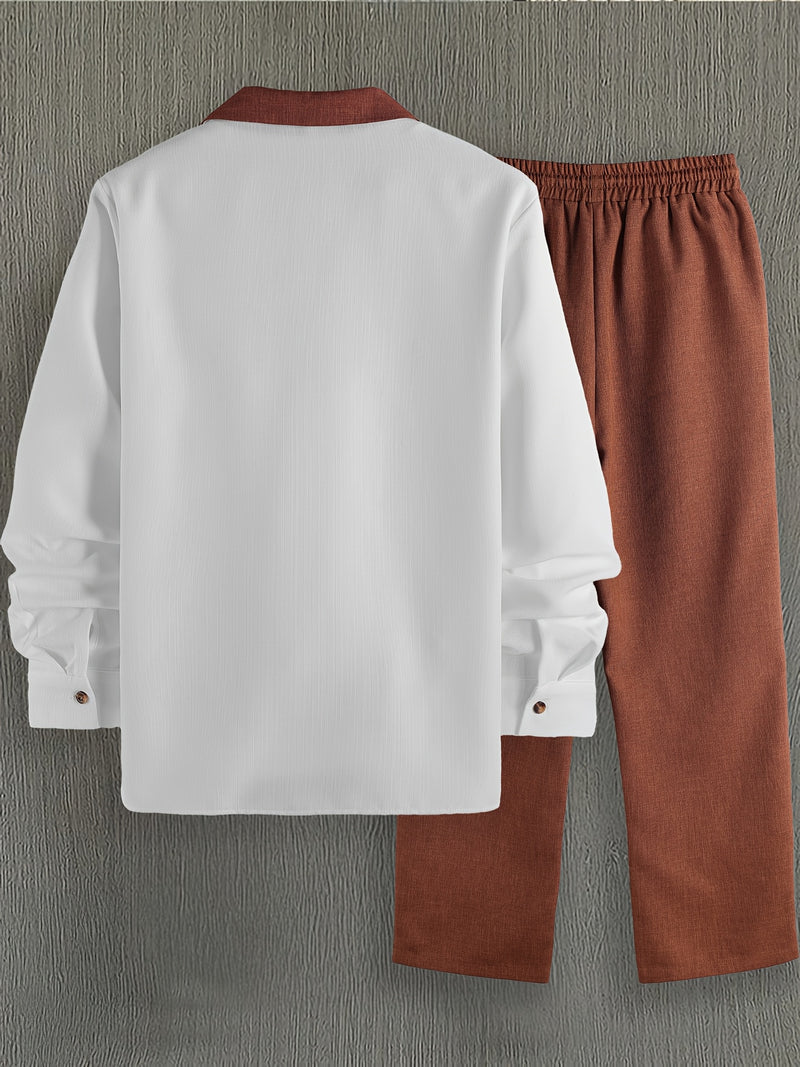 Men's Spring/Autumn Two-Piece Set.