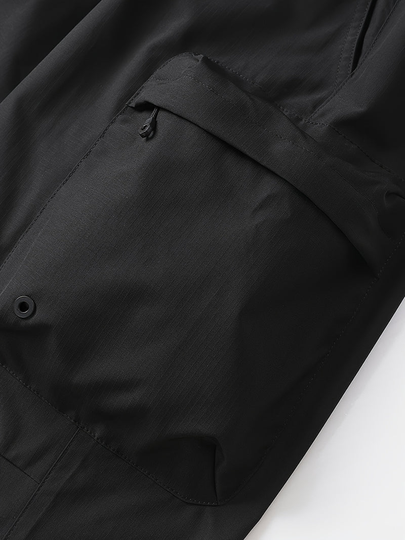 Men's Stylish Two-Piece Casual Jacket with Drawstring.