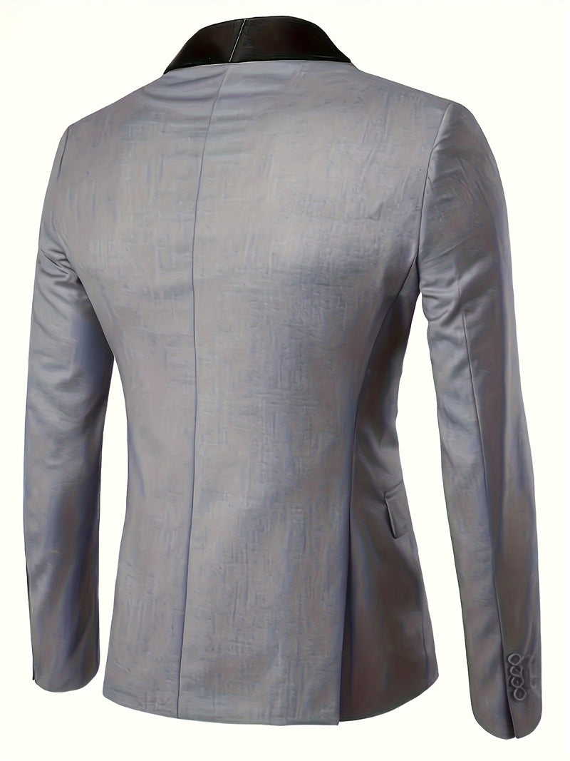 Business Style Men's 3pcs Suit Set with Suit.