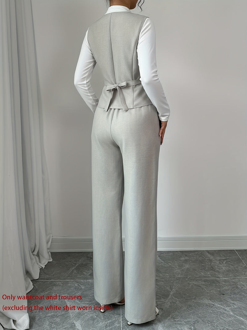 New Summer Women's Casual Elegant Chic Solid Color Sleeveless.