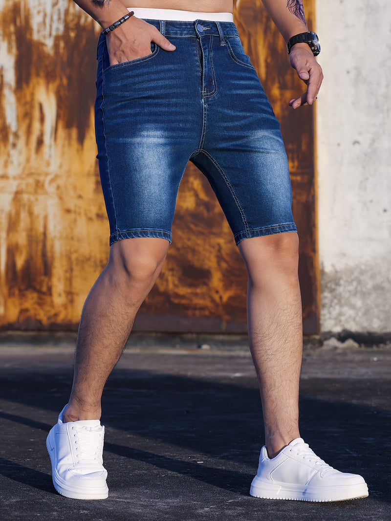 Men's Stretch Denim Shorts.