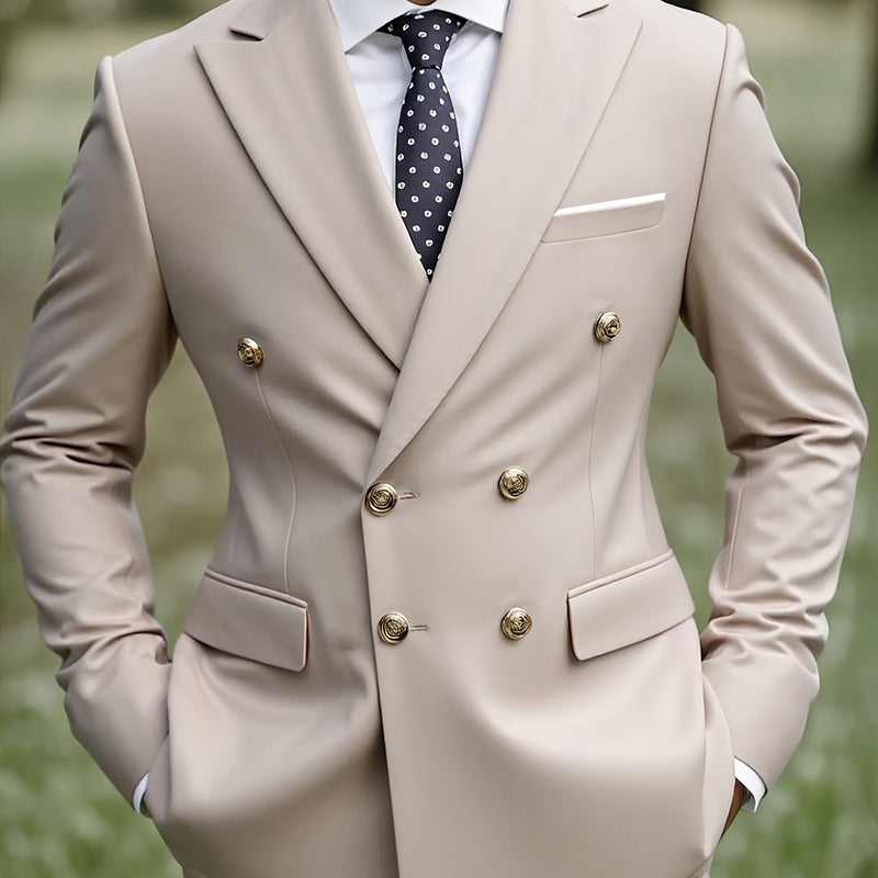 Men'S Premium Two-Piece Suit, Plus-Size Suit Set with Pants.