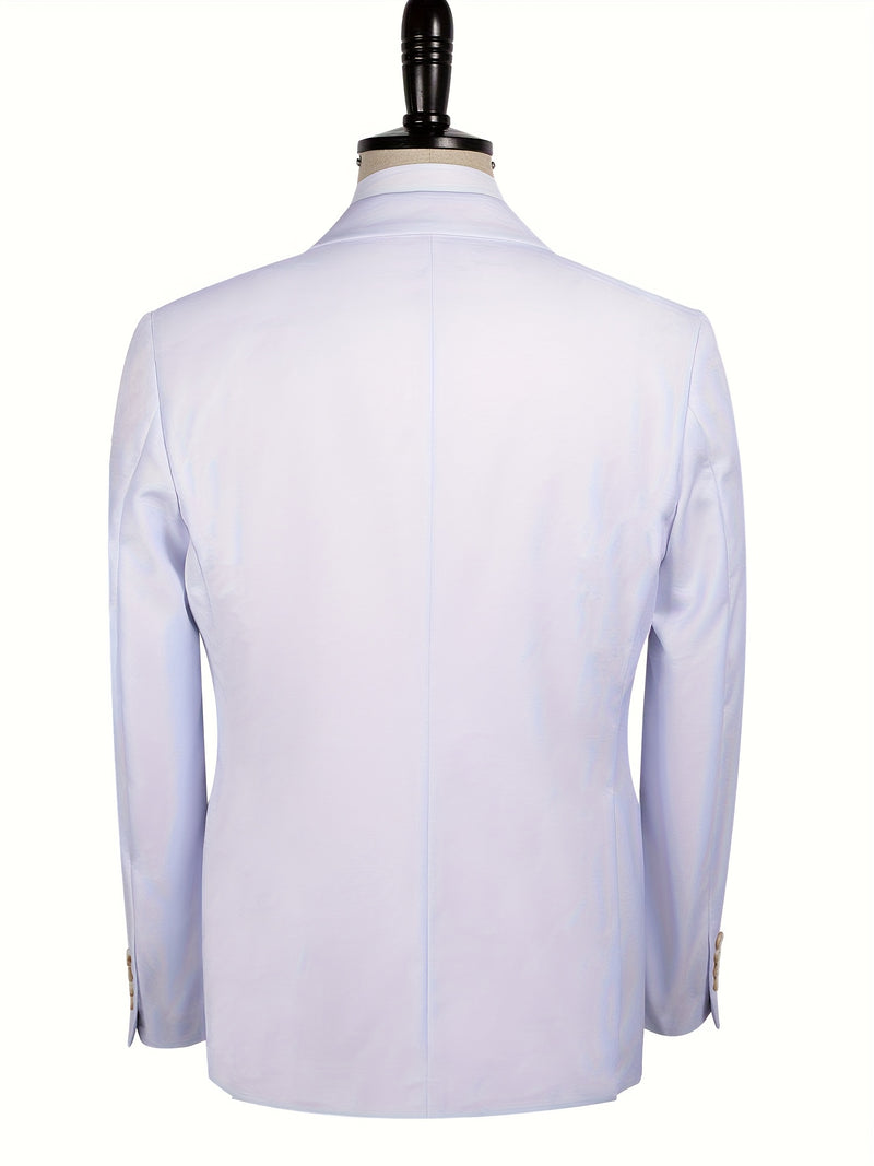 Business Casual 2-Button 3pcs Suit Set.