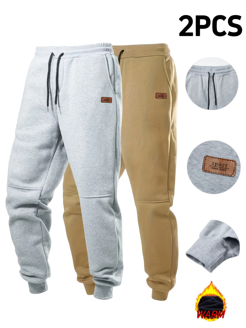 2pcs Men's Autumn Winter Casual Pants.