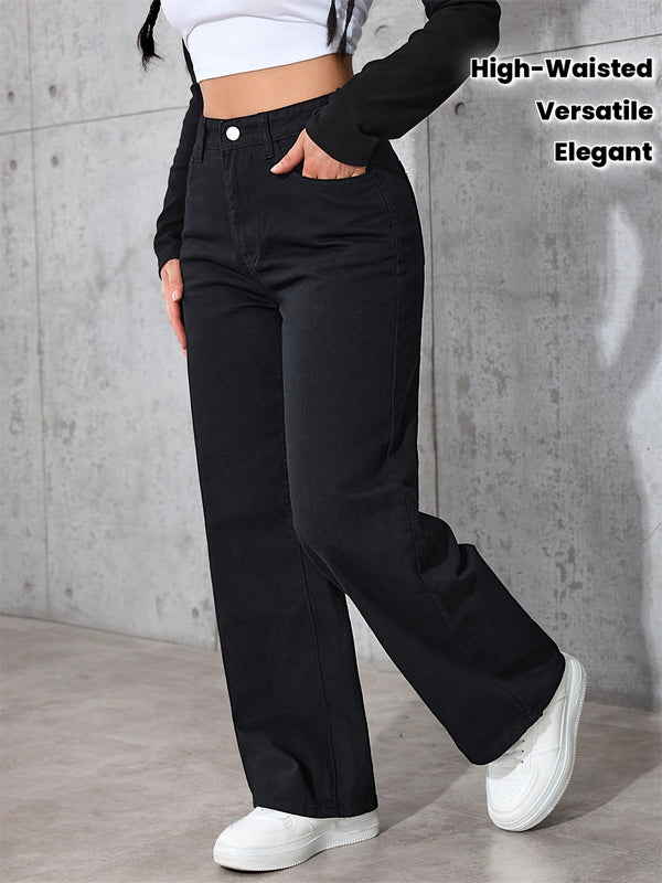 Women’s Trendy High-Waisted Straight-Leg Trends.