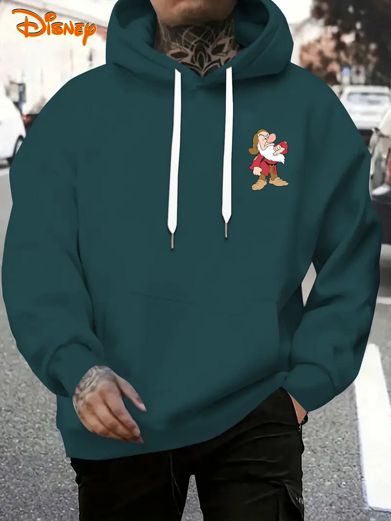 Men's Hoodie - Seven Dwarfs Cartoon Cute Pattern Hoodie.
