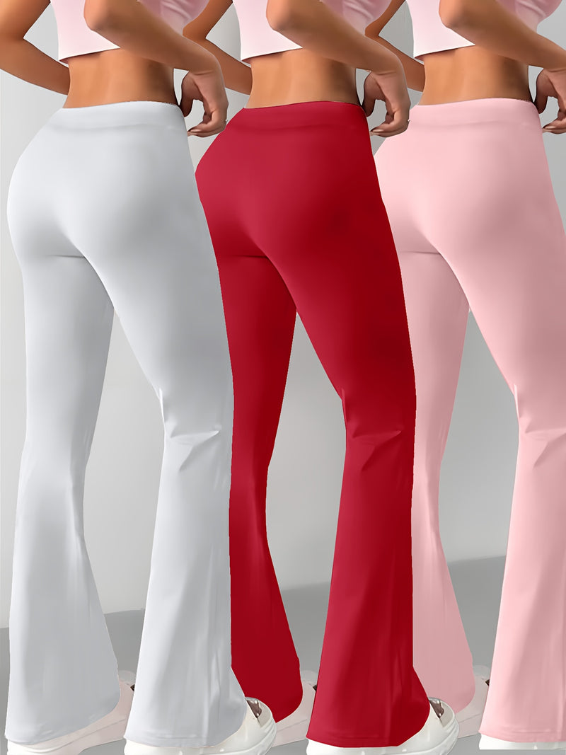 European and American Women's Fashion Flared Straight-Leg Pants.