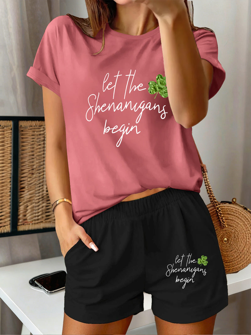 2pcs Women's Y2K Sportswear Suit - Shorts.