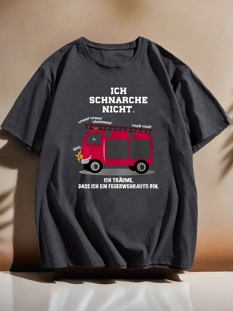 Men’s Humorous Short-Sleeved Summer T-Shirt.
