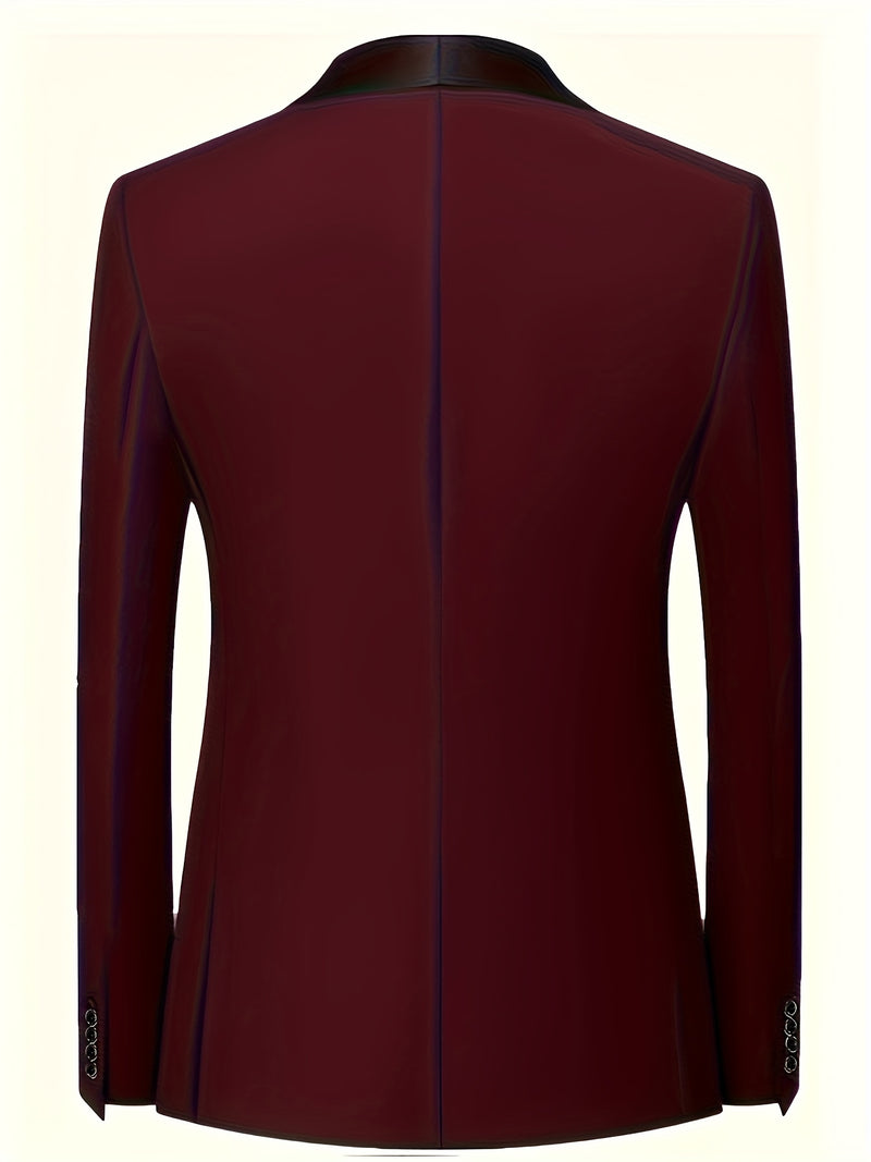 Business Style Men's 3pcs Suit Set with Suit.