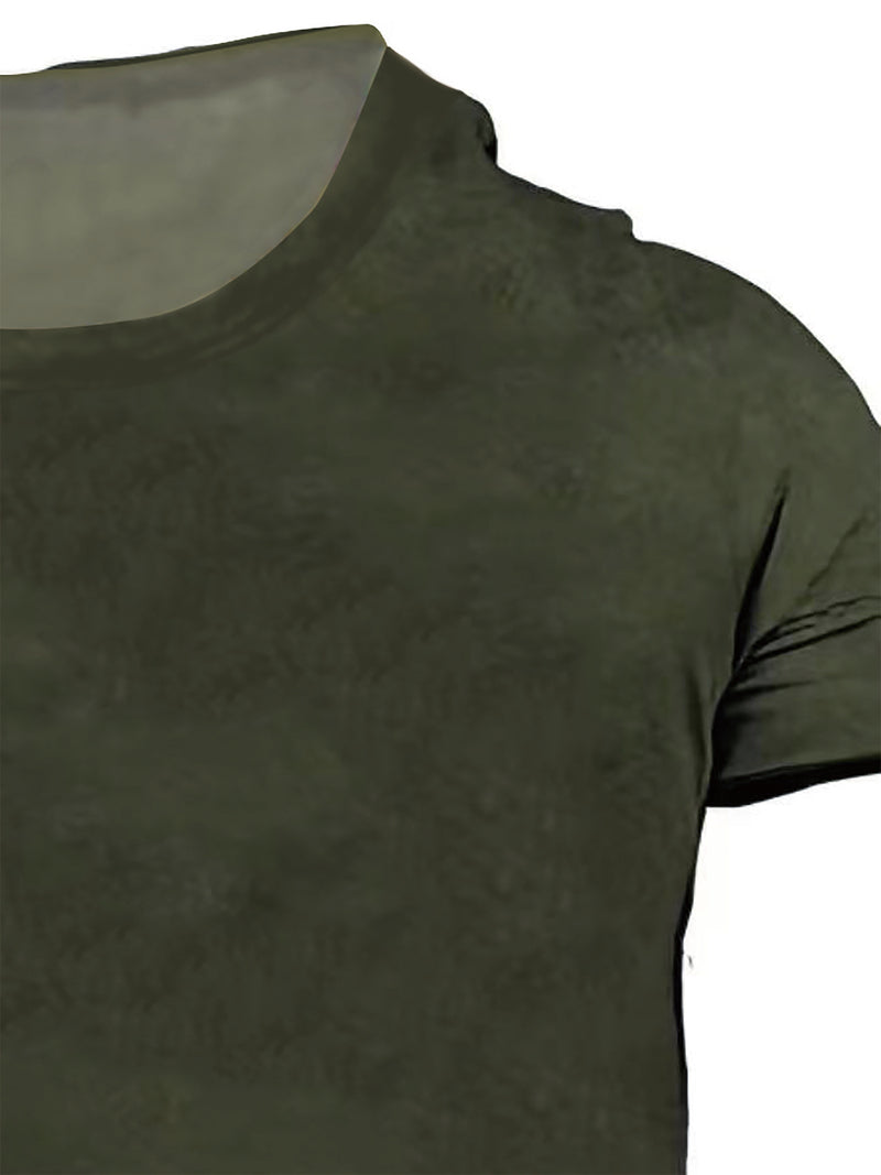 3D Digital Print Men's Casual Short Sleeve T-Shirt.