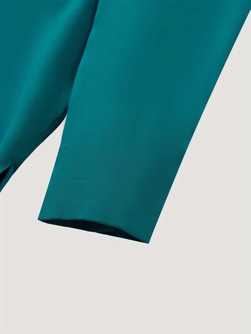 Men's Dashiki Set, Long Sleeve, Stand Collar, Button-Up, Pockets.