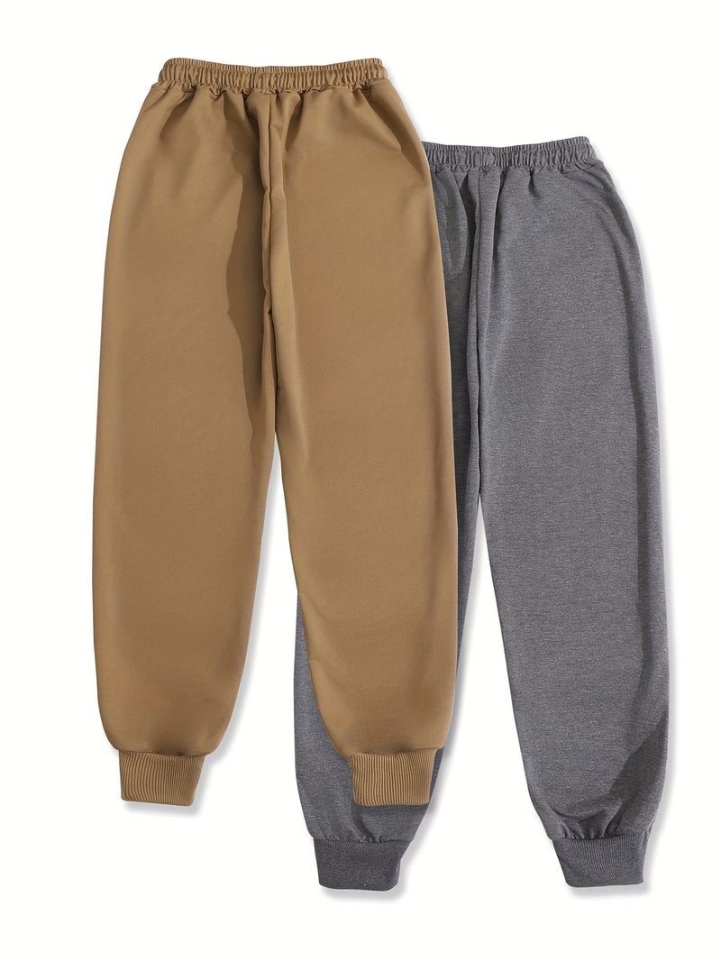 Women's Two-Piece Outfit Featuring Pants with a Letter Print.