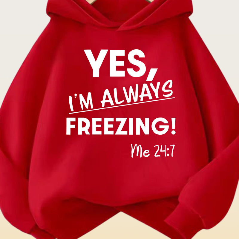 Women’s Comfortable Thickened Fleece Hoodie.