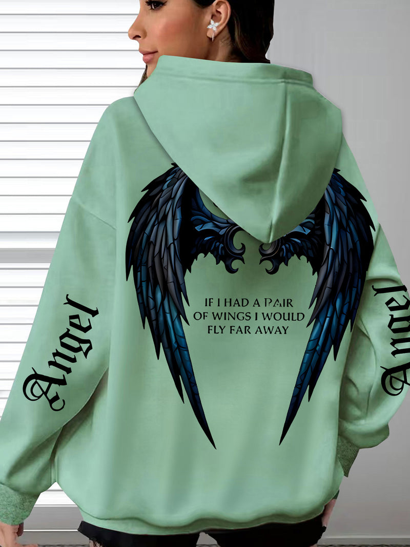 Women’s Bestseller Comfort Letter Print Hoodie.