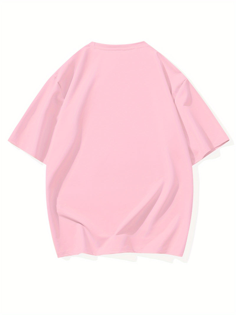 Women's Fashion Printed Round Neck Short Sleeve T-Shirt.