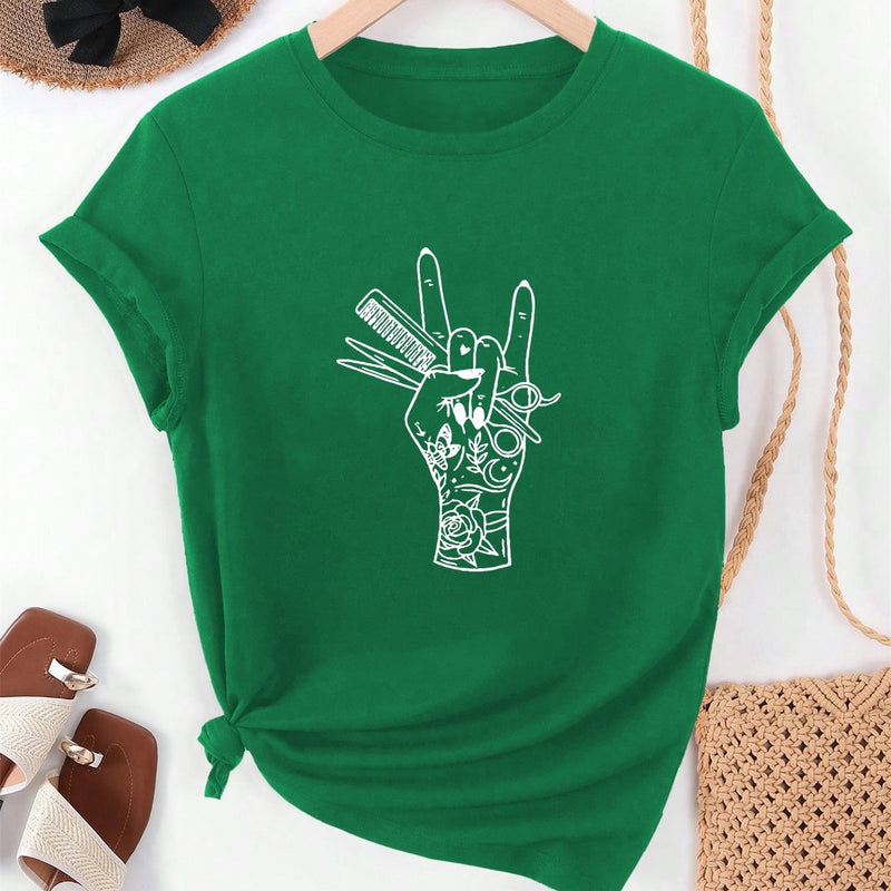 Women’s Summer Casual Short-Sleeve T-Shirt.