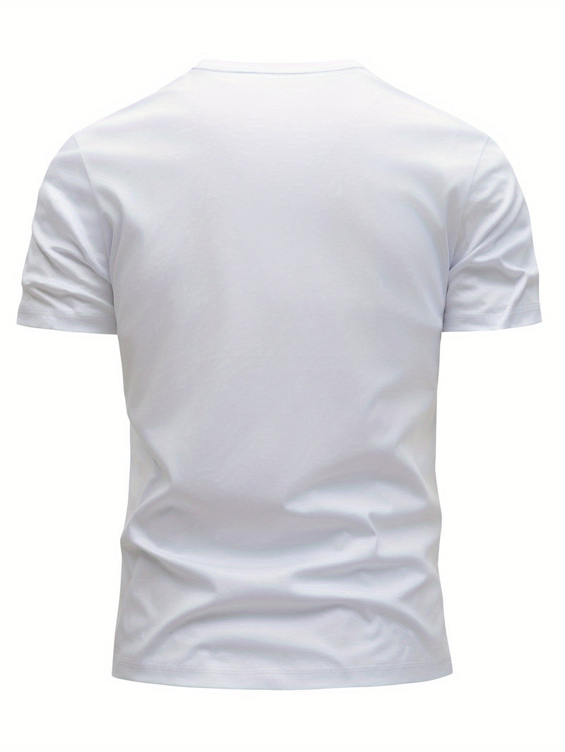 3pcs Men’s Cotton T-Shirts, Casual Fashion Top.