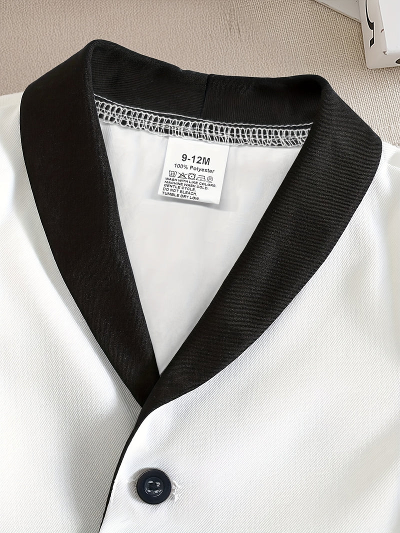 2pcs Set: European and American Style Gentleman's Handsome Suit.