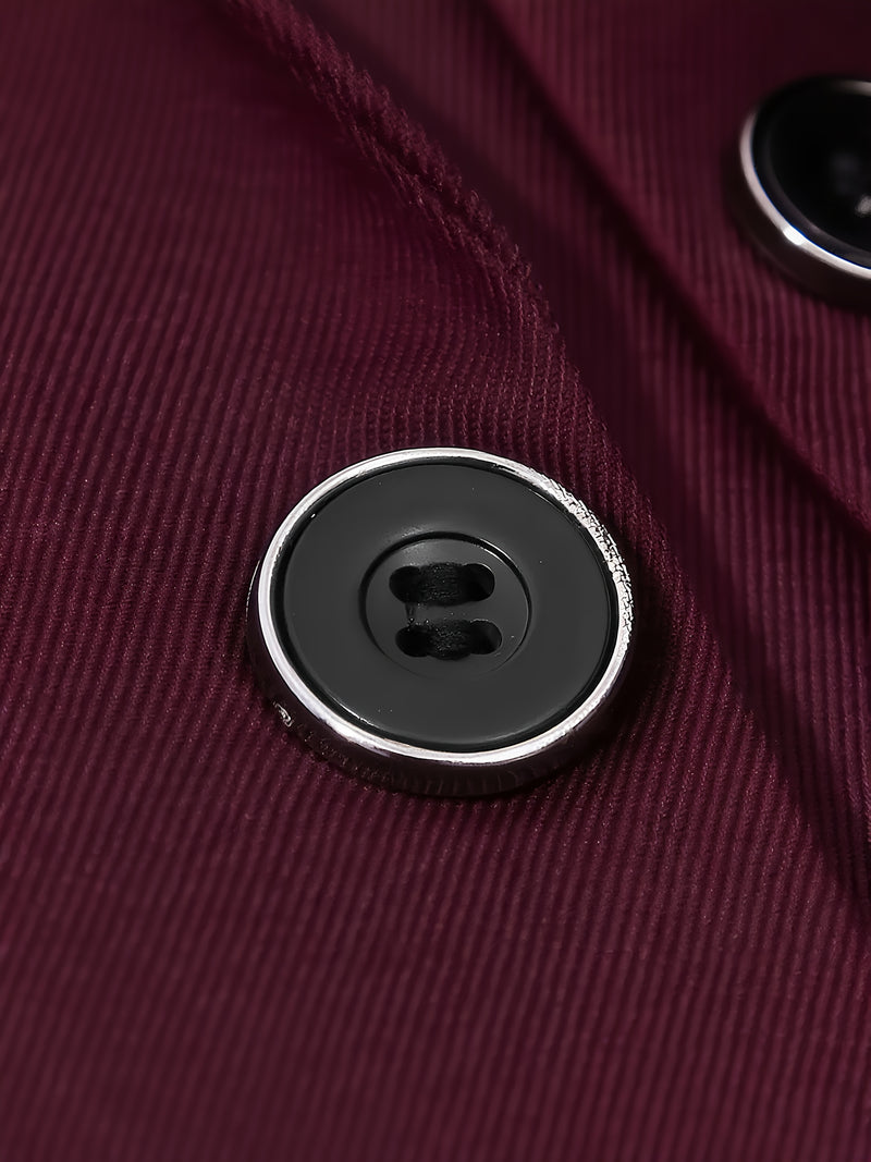 Men's 2pcs Suit Set, Blazer + Trousers, Stylish and Elegant Attire.