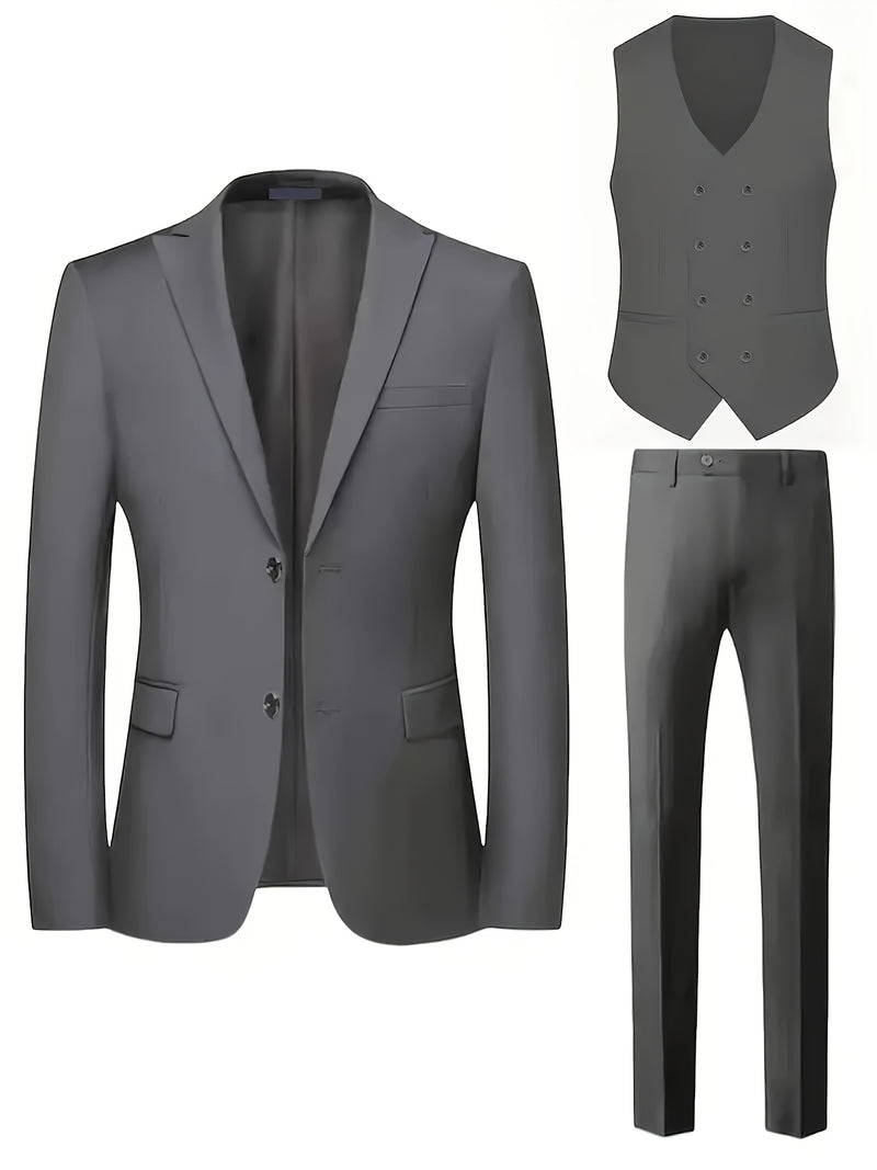 A Three-Piece Suit for Men Suitable for Weddings And Formal Occasions.