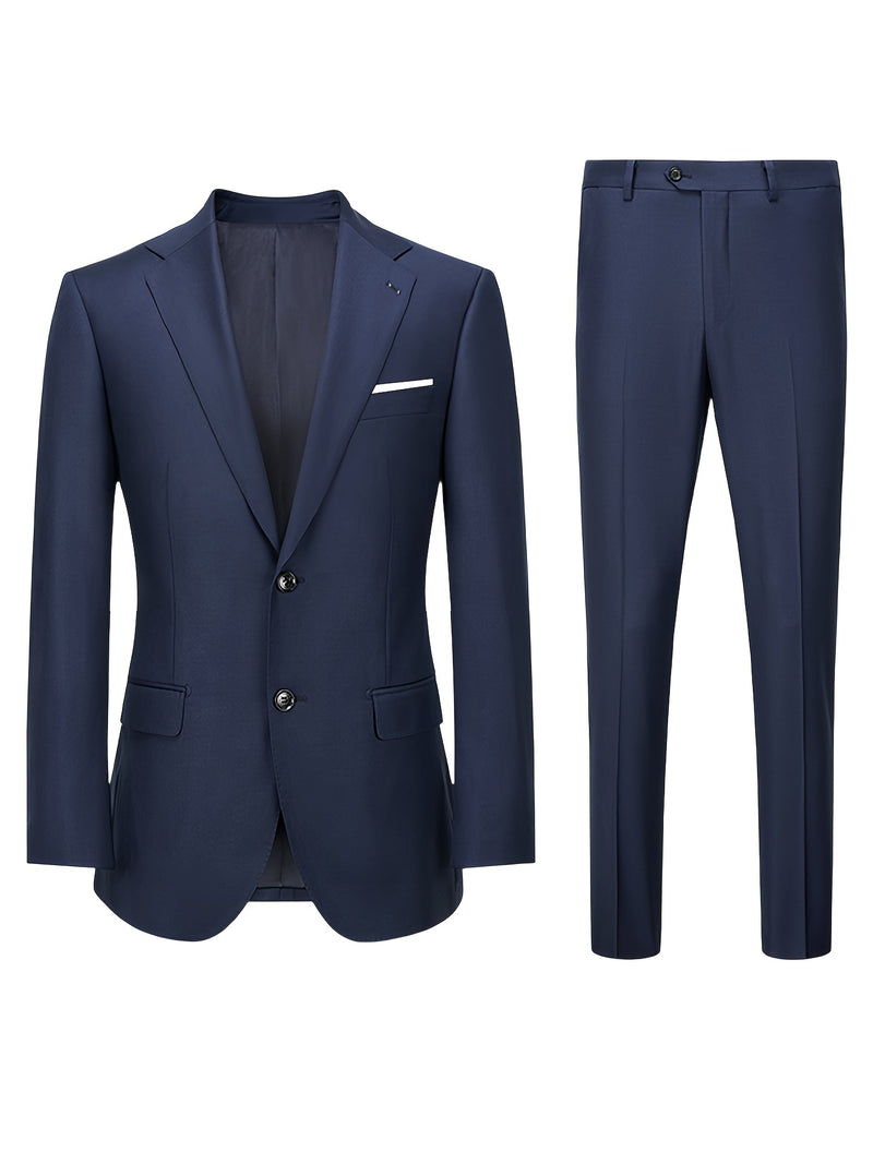 A Classic Business Suit for Men, Including a Jacket And Trousers.