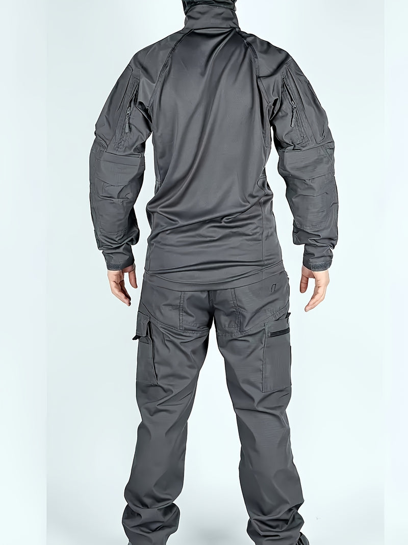 Men's Outdoor Sports Leisure Outfit Consisting of a Long-Sleeve Top And Pants.