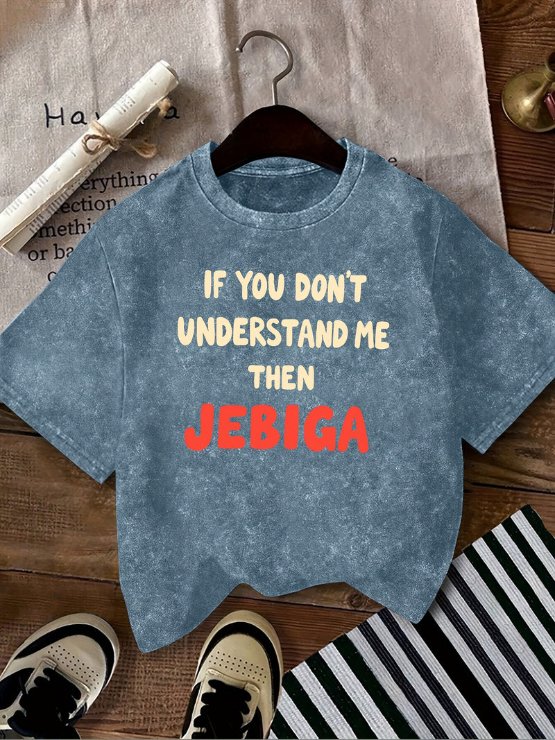 Women’s Graphic Print Round Neck Short Sleeve T-shirt.