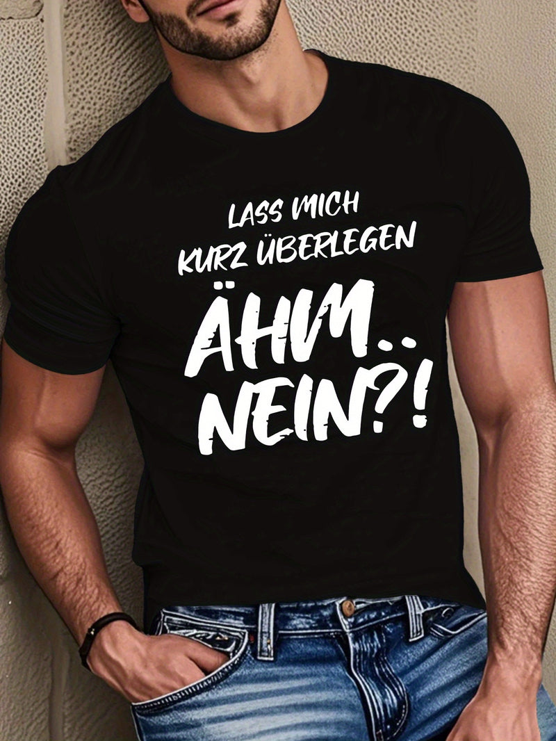 Men's Funny German Phrase T-Shirt - German Text.