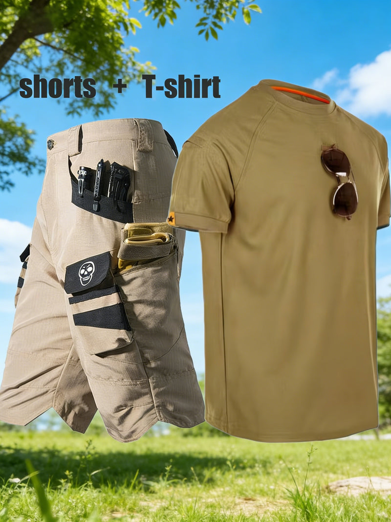 Men's Summer Lightweight Quick-Dry Outdoor Leisure Sports Set.