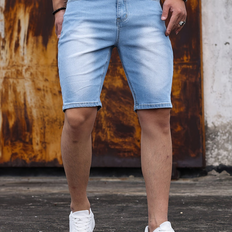 Men's Denim Shorts.