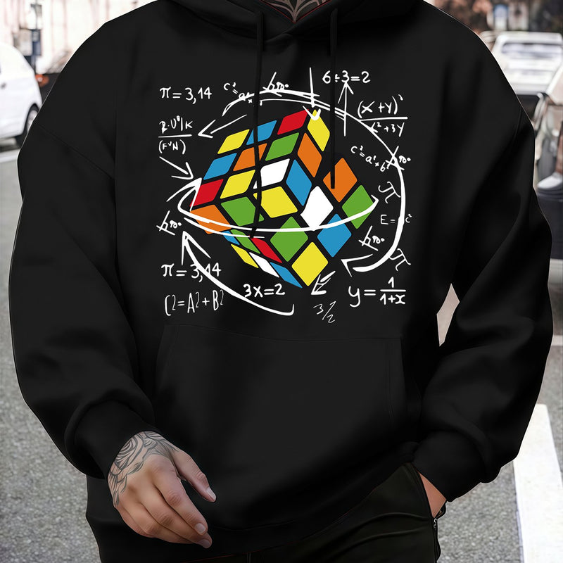 Fashion Trendy Men's Hooded Casual Sweatshirt.