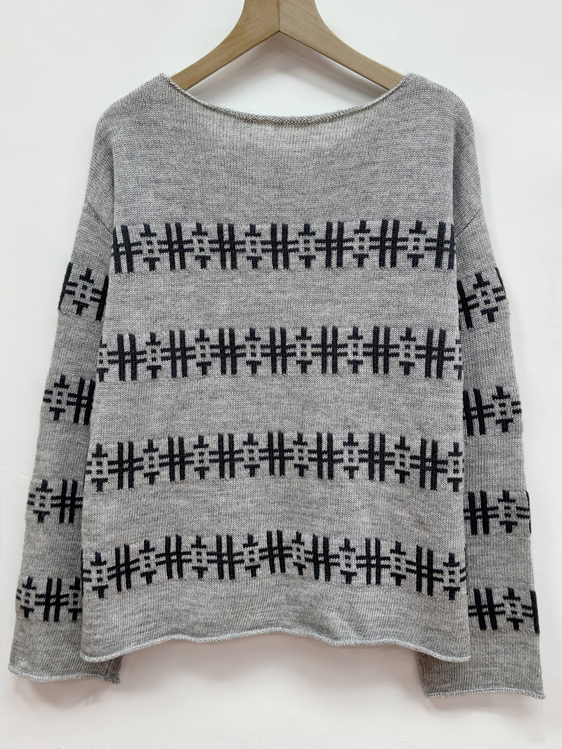 Women’s Fashionable Casual Letter Symbol Color-Blocking Loose Striped.