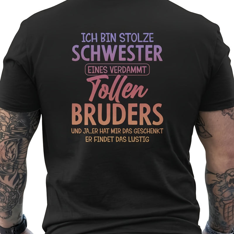 Women's German "Ich Bin Stolze Schwester" Sister T-Shirt.